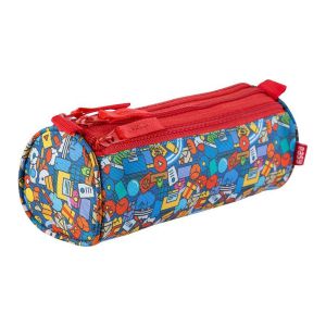 Piórnik tuba Easy Spokey 22x6x8cm, 3 zamki